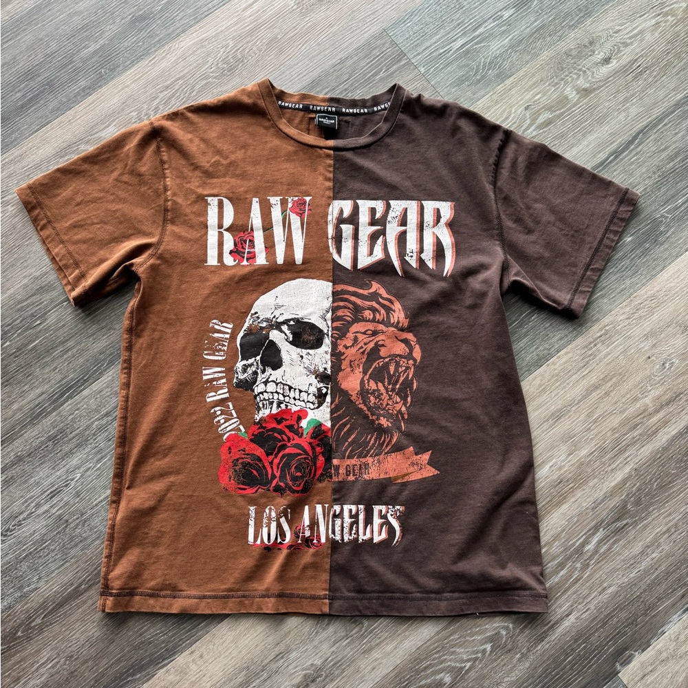 Raw Gear Brown Graphic Tee